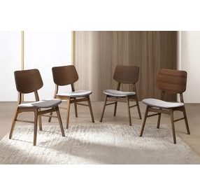 Oscar Dark Gray Upholstered Dining Chair Set of 4