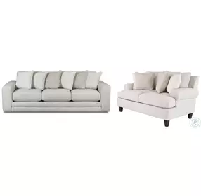 Hogan Cotton Off White Performance Fabric Living Room Set