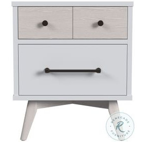 Rowan Ash Linen 2 Drawer Nightstand