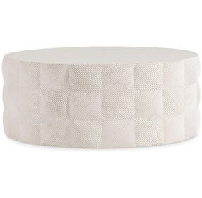 Ballantyne Natural Stonecast Outdoor Round Cocktail Table