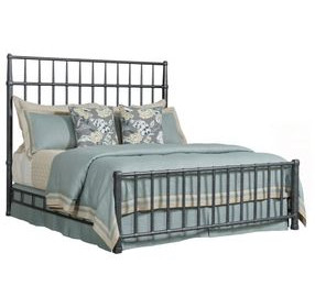 Abode Sylvan Gray Queen Metal Bed