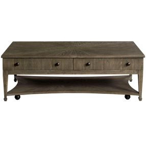 Emporium Carmine Medium Stain Rectangular Cocktail Table