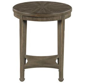 Emporium Sutter Medium Stain Round End Table