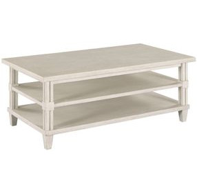 Grand Bay Wayland White Rectangular Cocktail Table