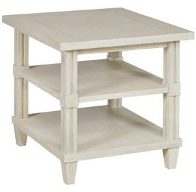 Grand Bay Wayland White Square End Table