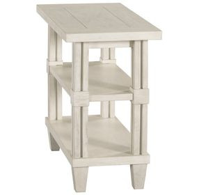 Grand Bay Wayland White Rectangular Chairside Table