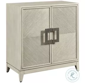 Hidden Treasures Light Stain Beaded Door Chest