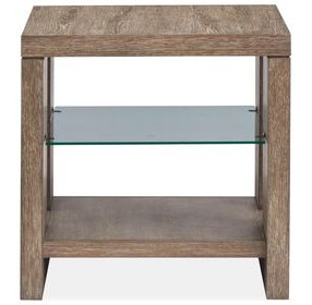 Conway Spiced Brown Rectangular End Table