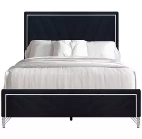 Ava Upholstered Panel Bed