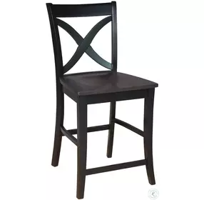 Cosmopolitan Black and Coal Salerno Stool