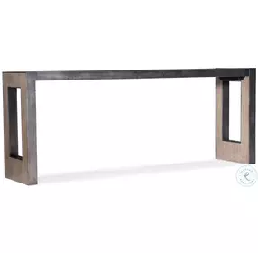 Sabine Light Wood And Black Console Table