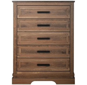 Coventry Hall Pecan 5 Drawers Chest