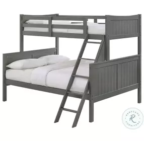Santino Gray Twin Over Full Bunk Bed