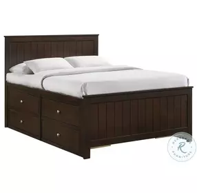 Santino Espresso Full Storage Panel Bed