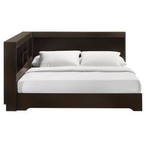 Santino Espresso Full Bookcase Platform Bed