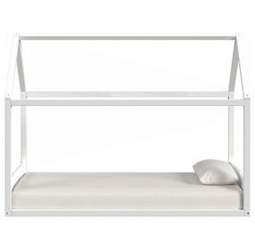 Santino White Twin Montessori Bed