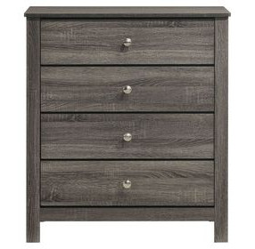 Santino Gray 4 Drawer Chest
