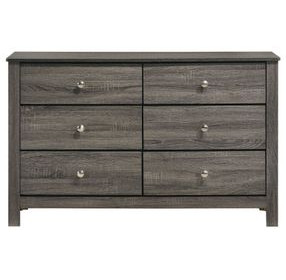 Santino Gray 6 Drawer Dresser