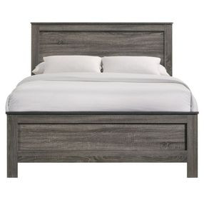 Santino Gray Full Panel Bed