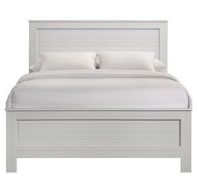 Santino White Full Panel Bed