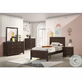 Santino Espresso Youth Panel Bedroom Set