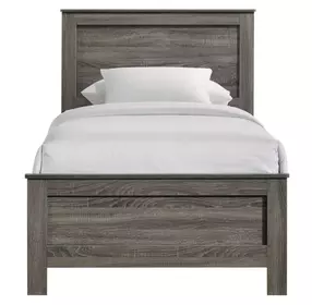 Santino Gray Twin Panel Bed