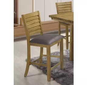 San Antonio Cocoa Brown Upholstered Counter Height Stool
