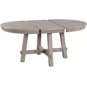 Sand Barrens Brown 66" Round Extendable Dining Table