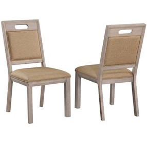 Sand Barrens Beige Handle Back Upholstered Side Chair Set of 2