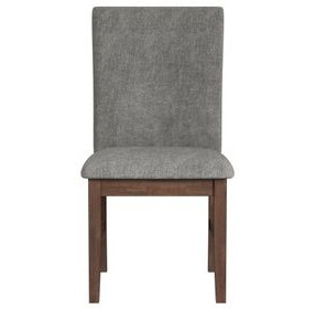Veronica Dark Gray Upholstered Dining Side Chair Set of 2