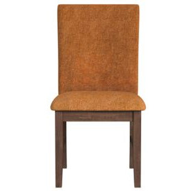 Veronica Orange Upholstered Dining Side Chair Set of 2