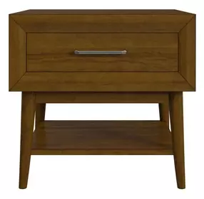 Veronica Walnut Rectangular End Table