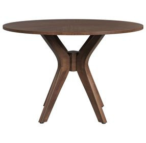 Veronica Walnut 45" Round Dining Table