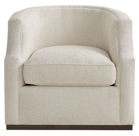 Talia Nona Vanilla Upholstered Swivel Chair