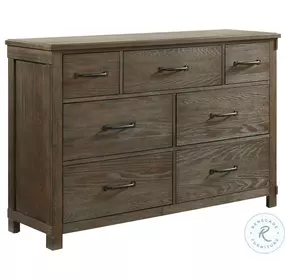 Jack Walnut 7 Drawer Dresser