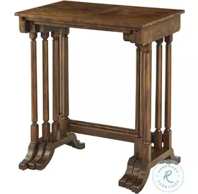 Sloane Edwardian Brown 24" Rectangular Nesting Tables