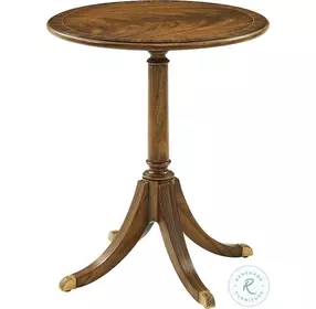 Sloane Edwardian Brown 20" Round Occasional Table
