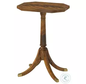 Sloane Edwardian Brown 16" Octagonal Occasional Table