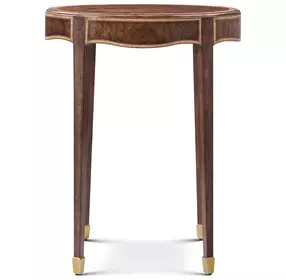 Stephen Church Cotswold Saddle and Gold Oval Evren Drink Table