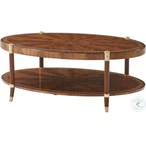 The Verily Brown Cerejeira 54" Oval Cocktail Table
