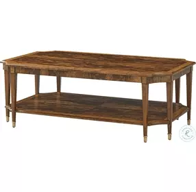 Sloane Edwardian Brown 54" Rectangular Cocktail Table