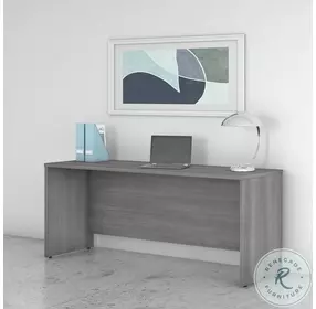 Studio C Platinum Gray 72" Credenza Home Office Set