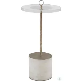 Lexi Champagne Metal Drinking Table