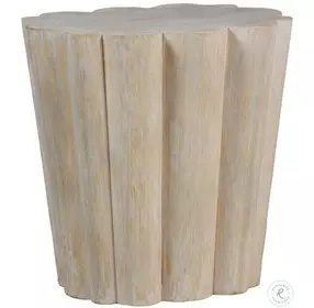 Bree Brushed Whitewash Side Table