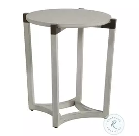 Millis Sesame White Side Table