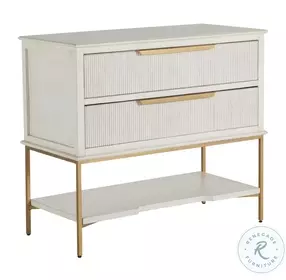 Riggs Sesame White Nightstand