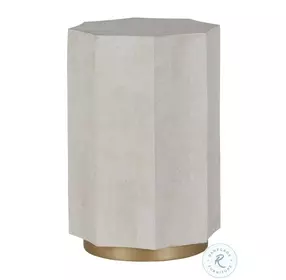 Bellany White Agate Side Table