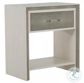 Alford White Cerused Oak Nightstand