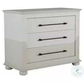 Crestine Cerused White Chest