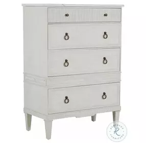 Archie Cerused White Tallboy Chest